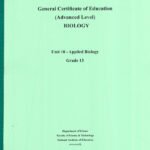 A/L Biology Resource Book G13 Unit 10