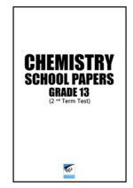Chemistry 13-II Term Papers