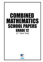 Combined Mathematics 12-I Term Papers